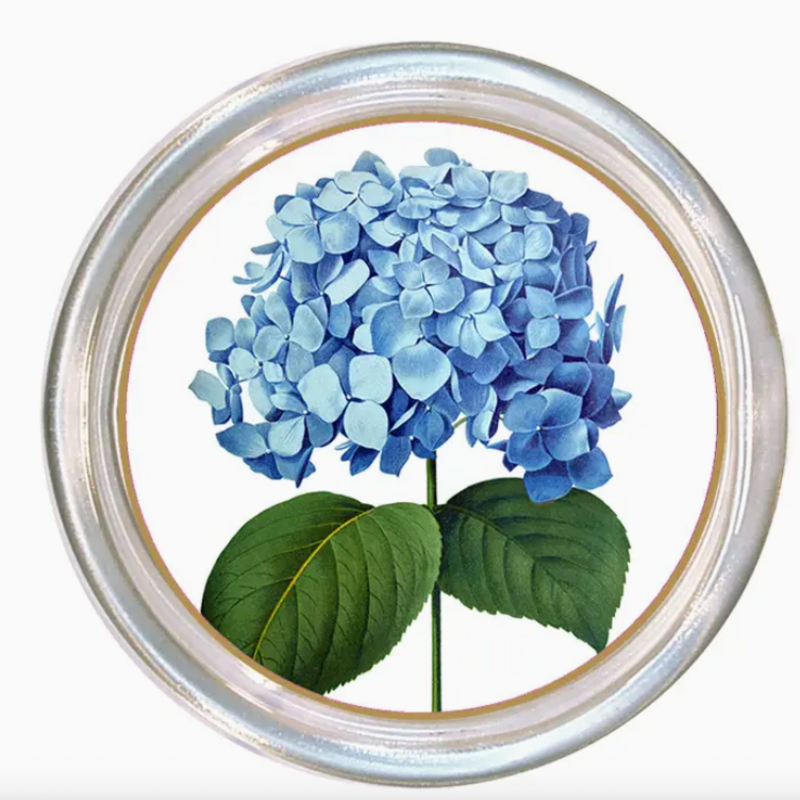 Wine Coaster - Niko Blue Hydrangea - 5"