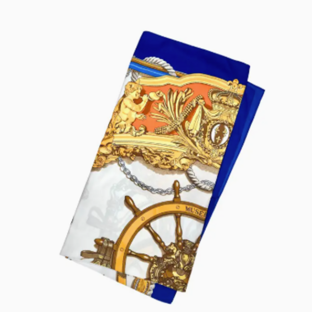 Scarf - Nautical -  Blue