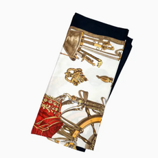 Scarf - Nautical -  Black