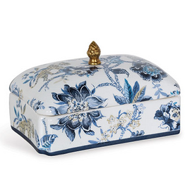 Box - Braganza - Blue -5"H x 8"W x 5"D