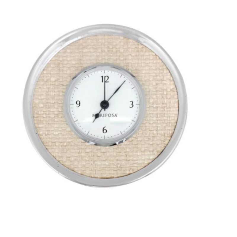 Clock - Coconut Grove - Signature Round - 4.92"x1.37"