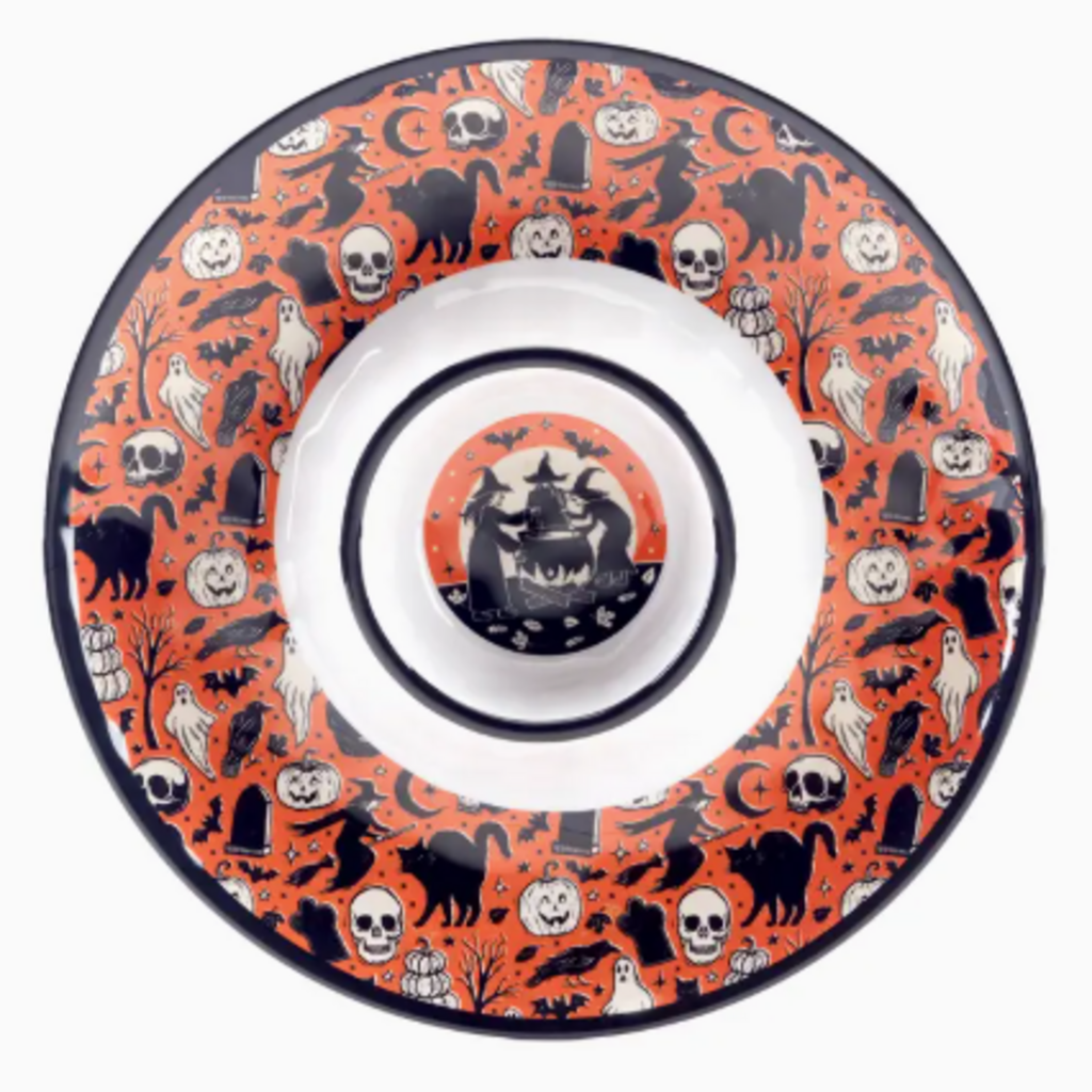 Chip & Dip - Halloween Hocus Pocus -Melamine - 14.5"