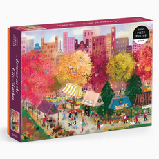 Puzzle -  Joy Laforme - Autumn at the City Market - 1000 Piece