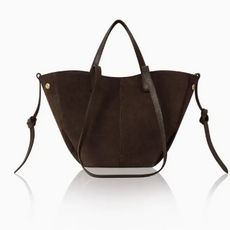 Tote - Italian Suede - 17x10.5x4" -