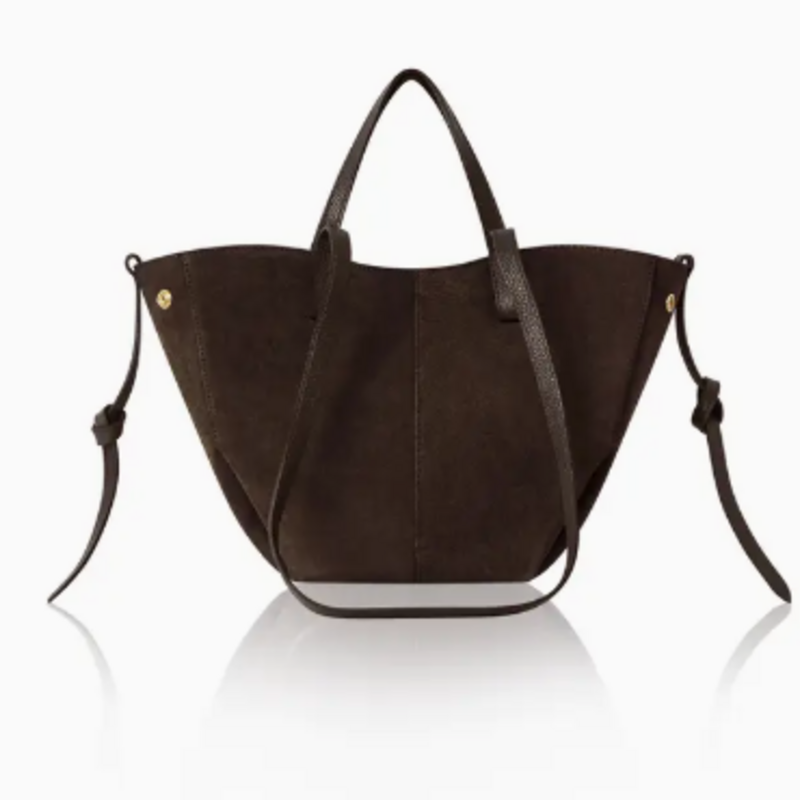 Tote - Italian Suede - 17x10.5x4" -
