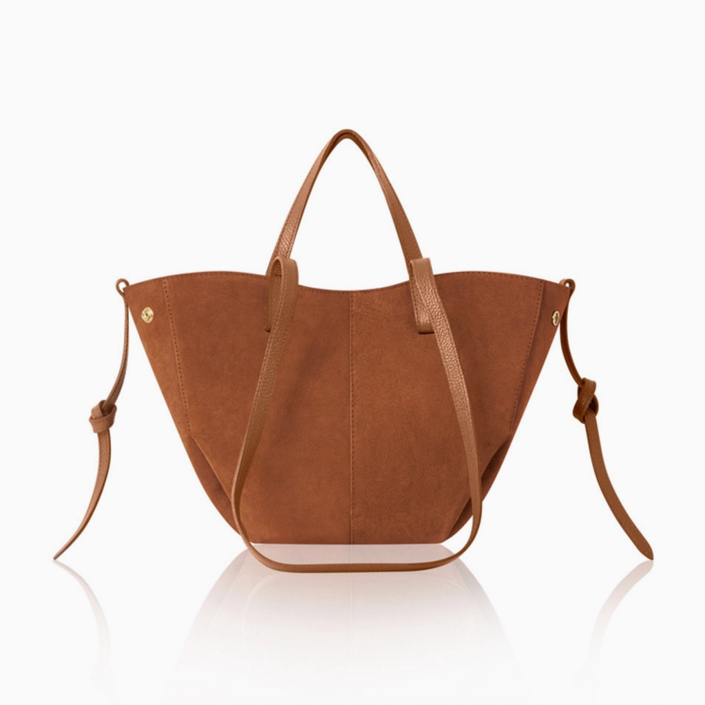 Tote - Italian Suede - 17x10.5x4" -