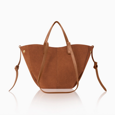 Tote - Italian Suede - 17x10.5x4" -