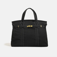 Bag - Canvas Solid - Gold Buckle -