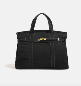 Bag - Canvas Solid - Gold Buckle -