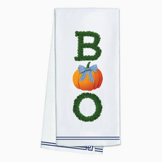 Tea Towel - Boo Boxwood/Pumpkin