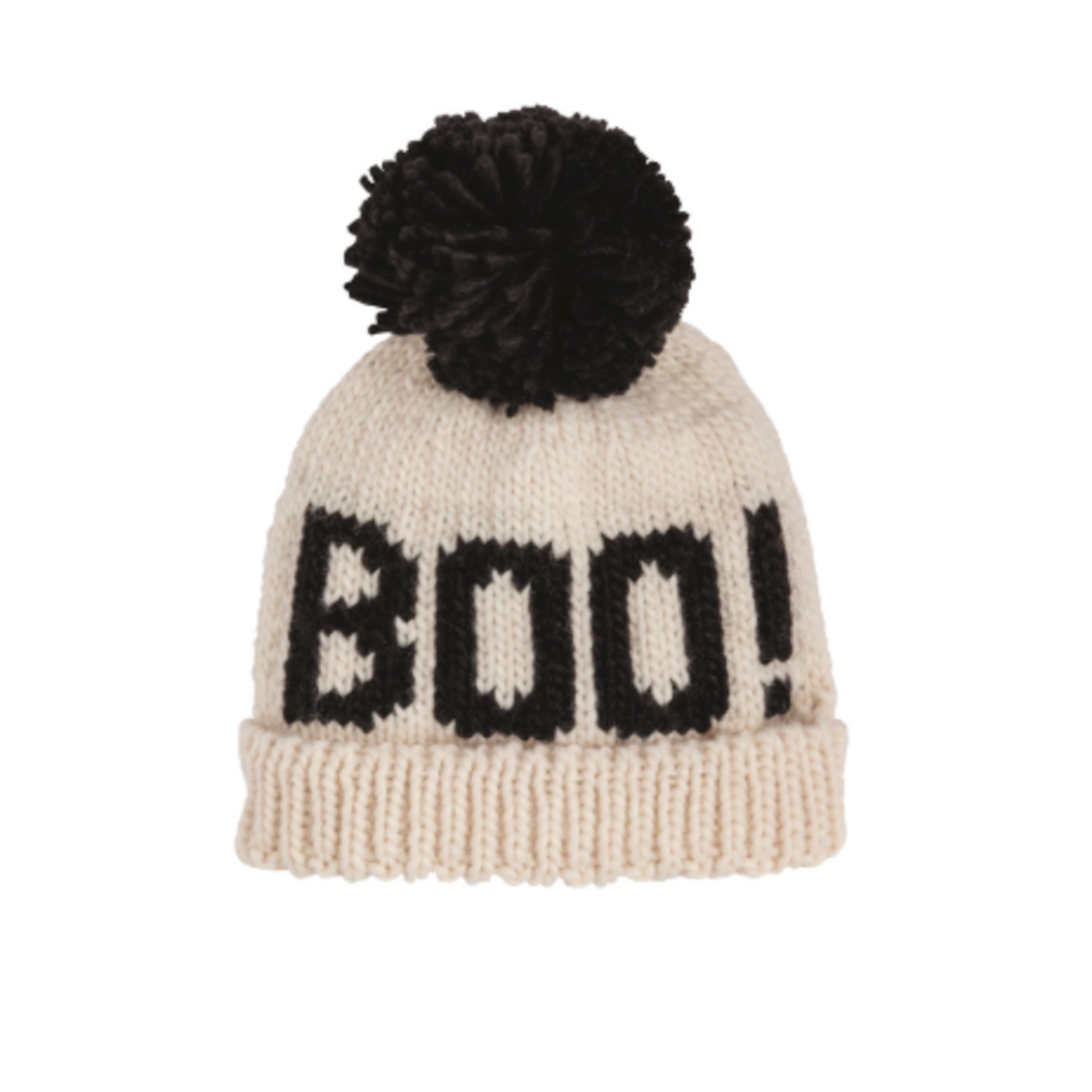 Hat - Halloween - Chunky Knit - Pom - 6-18 M -