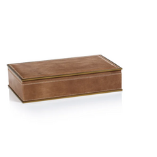 Box - Ampezzo Brown with Brass Trim -