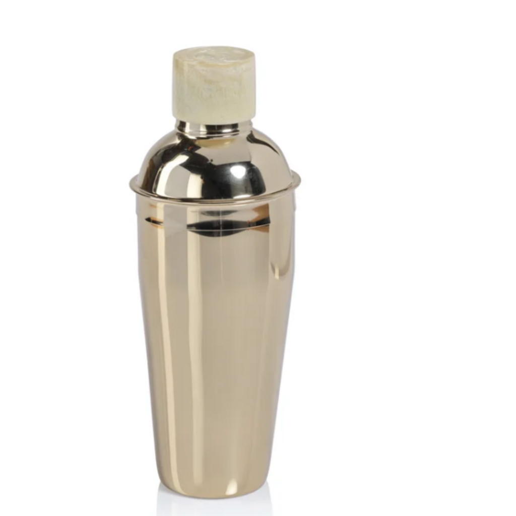 Cocktail Shaker - Knightsbridge - Marbleized Cap - 3.5x10" - Gold