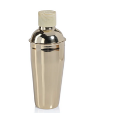Cocktail Shaker - Knightsbridge - Marbleized Cap - 3.5x10" - Gold