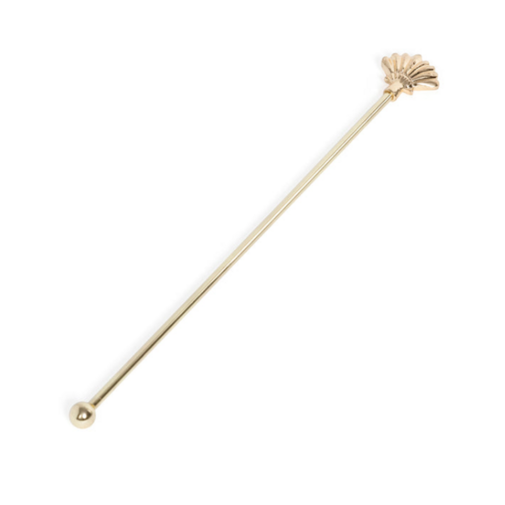 Drink Stirrer - Marine Life - Fan Shell -