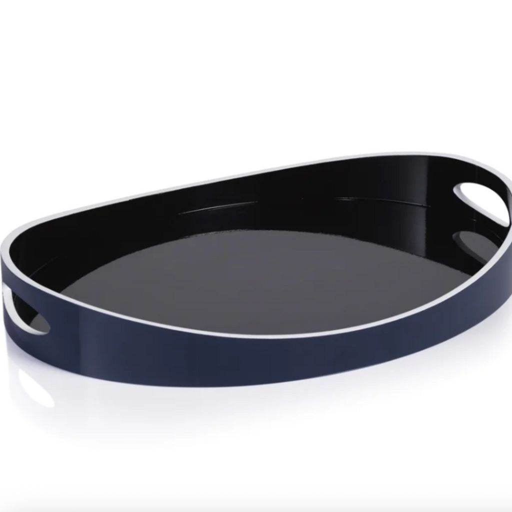 Tray - Lacquered - Noir Marine -