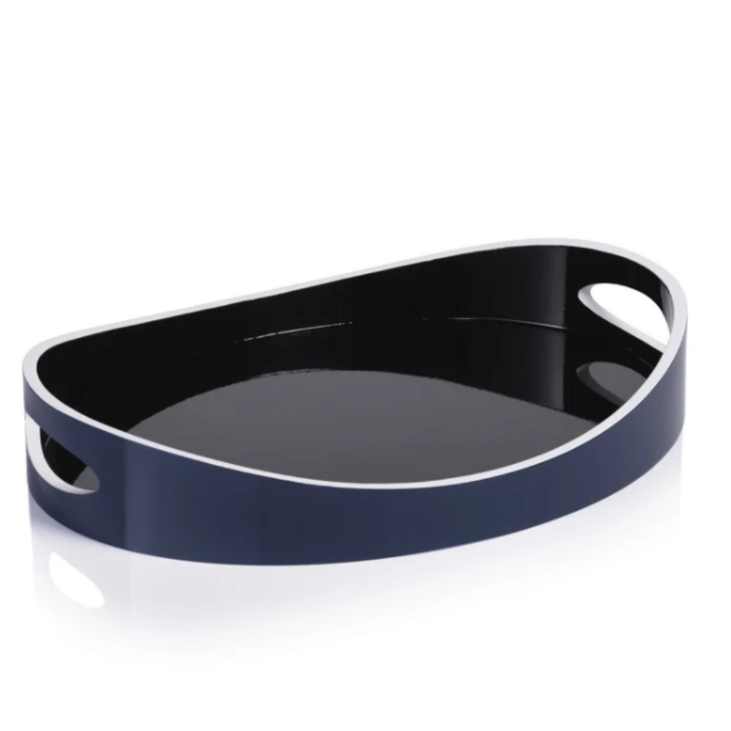 Tray - Lacquered - Noir Marine -