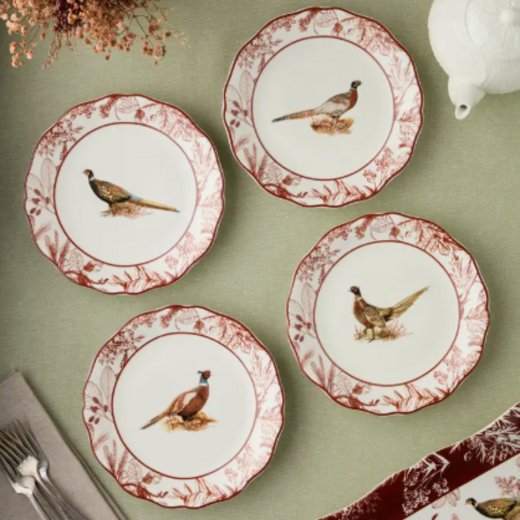 Dinnerware - Pheasant Grove - S/4 -