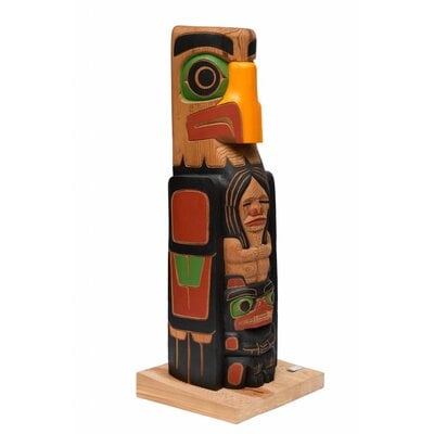 4' Eagle Totem Pole by Cody Mathias