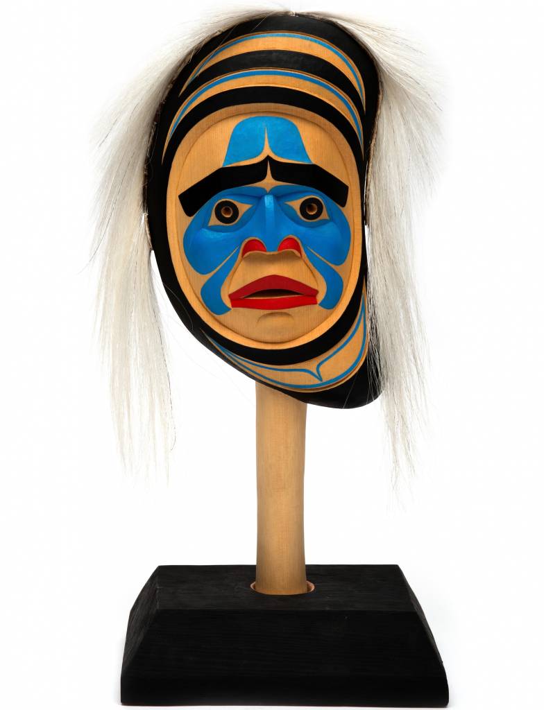Bella Coola Style Mussel Shell Rattle