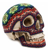 Beaded Ceramic Human Skulls (Huichol).