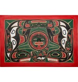 SOLD  Orcas and Sun Wall Panel