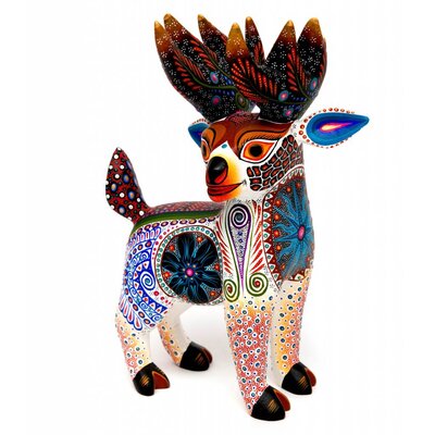 White Deer Alebrije by Luis Sosa