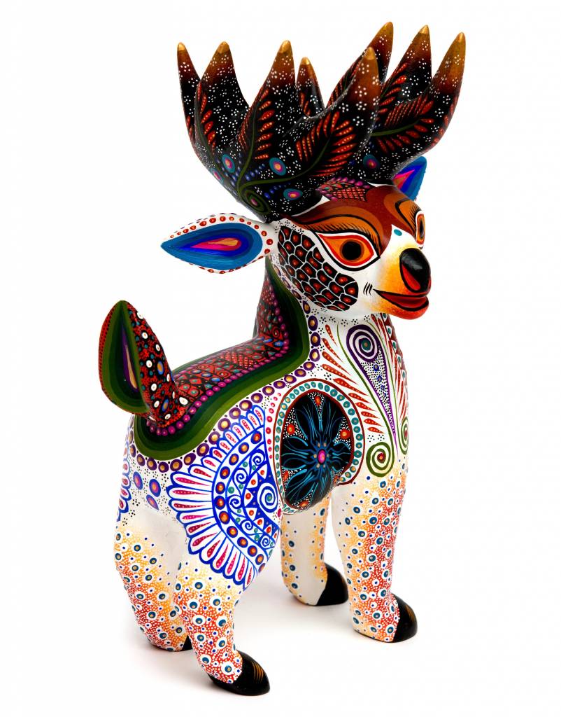 White Deer Alebrije by Luis Sosa (Zapotec)