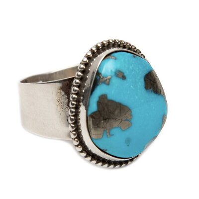 Natural Kingman Turquoise Ring