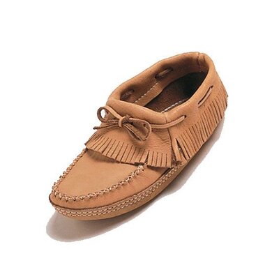 Fringed Ankle Moosehide Moccasins