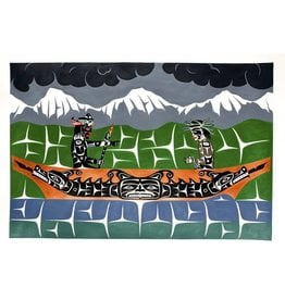 SOLD  Winalaglis with Initiate' Painting by Gord Hill