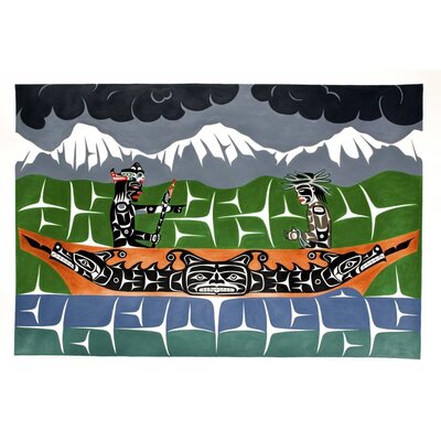 SOLD  Winalaglis with Initiate' Painting by Gord Hill