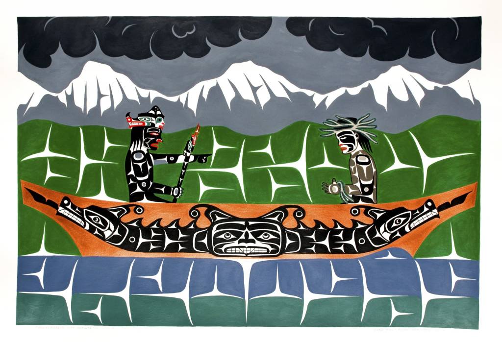 Winalaglis with Initiate' Painting by Gord Hill