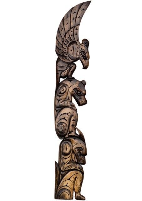 SOLD  Thunderbird, Bear, Wolf plaque