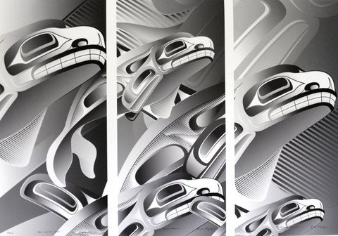 'Still Making Waves' triptych print by Alano Edzerza