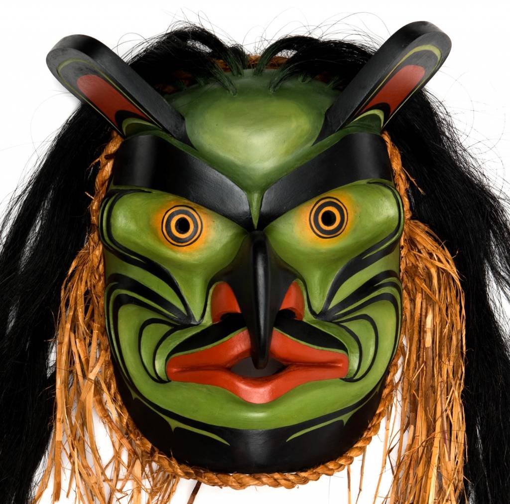 SOLD  Kwak'waka'wakw Bugwas Mask