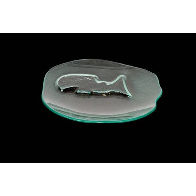 Salmon Plate - Slumped Glass by Wade Baker (Coast Salish / Kwagiulth).