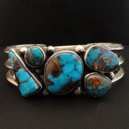 5 Stone Turquoise Bracelet