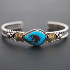 Natural Tyrone Turquoise Bracelet
