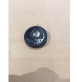 SOLD Moon Argillite Pendant with Silver Nishga Dollar