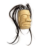 CUSTOM ORDER  6" Miniature Kwak'wak'wakw Human Mask