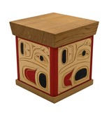 CUSTOM ORDER  Coast Salish Bentwood Box Hummingbird Design