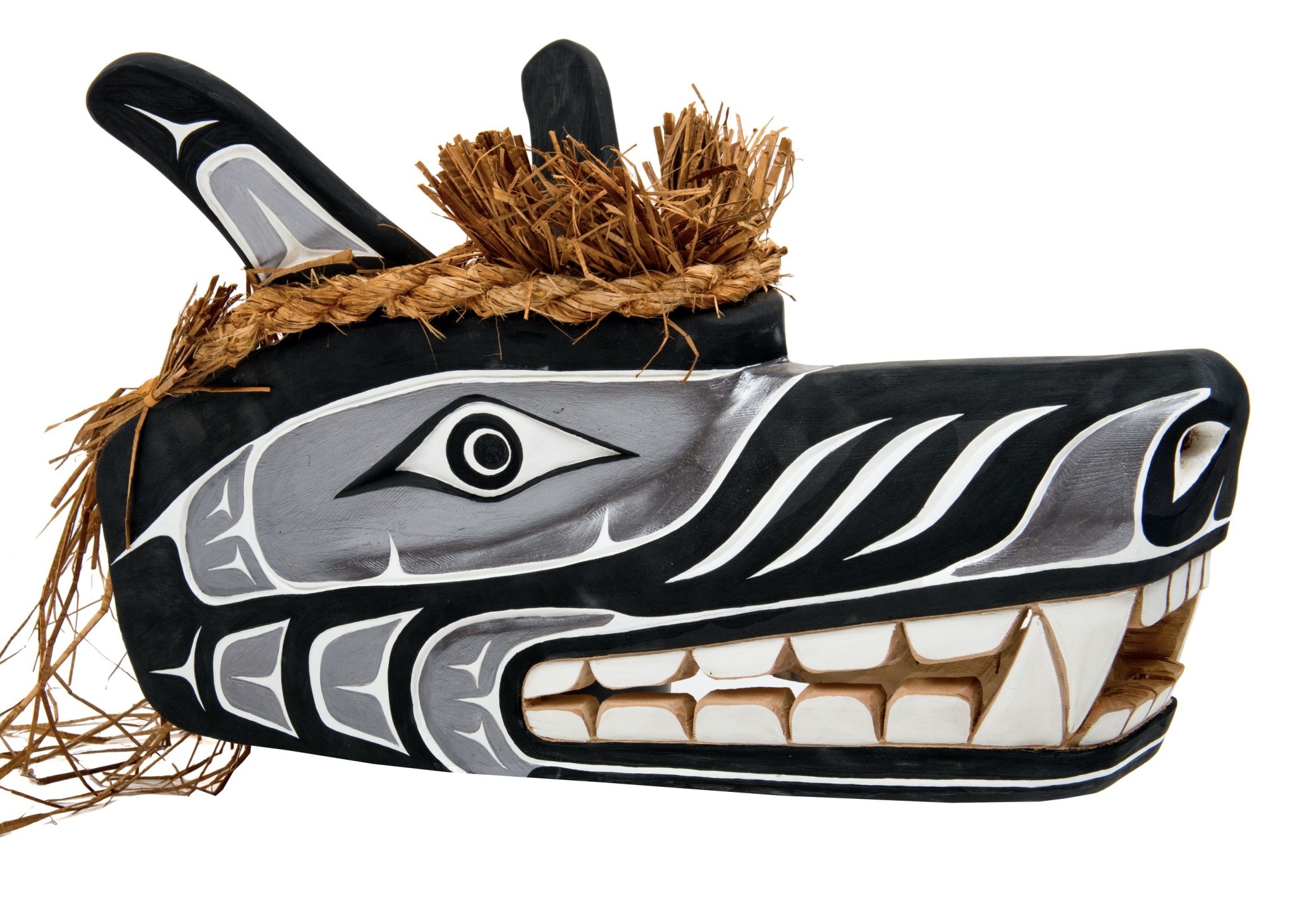 CUSTOM ORDER  Large West Coast Wolf Mask/Headdress