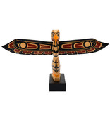SOLD  Coast Salish Model Totem Pole by Peter Charlie