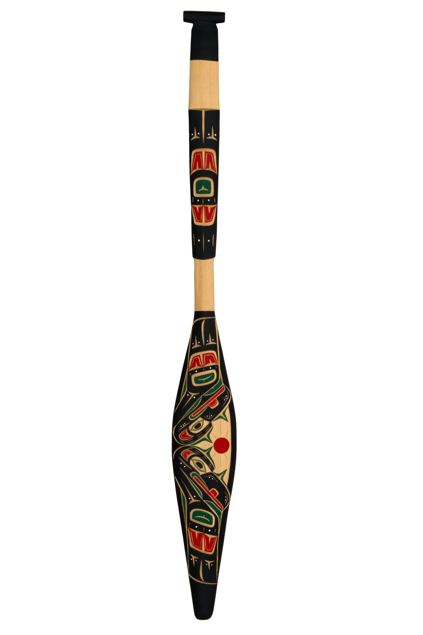 SOLD  Indigenous Paddle Two Ravens Design