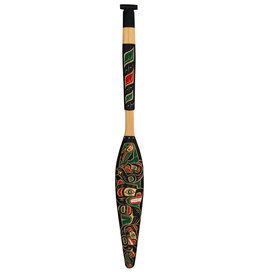 CUSTOM ORDER  Paddle with Mother Bear and Cubs Fishing