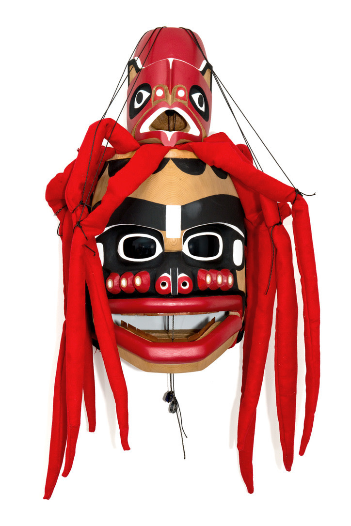 SOLD   Native American Art Octopus Mask