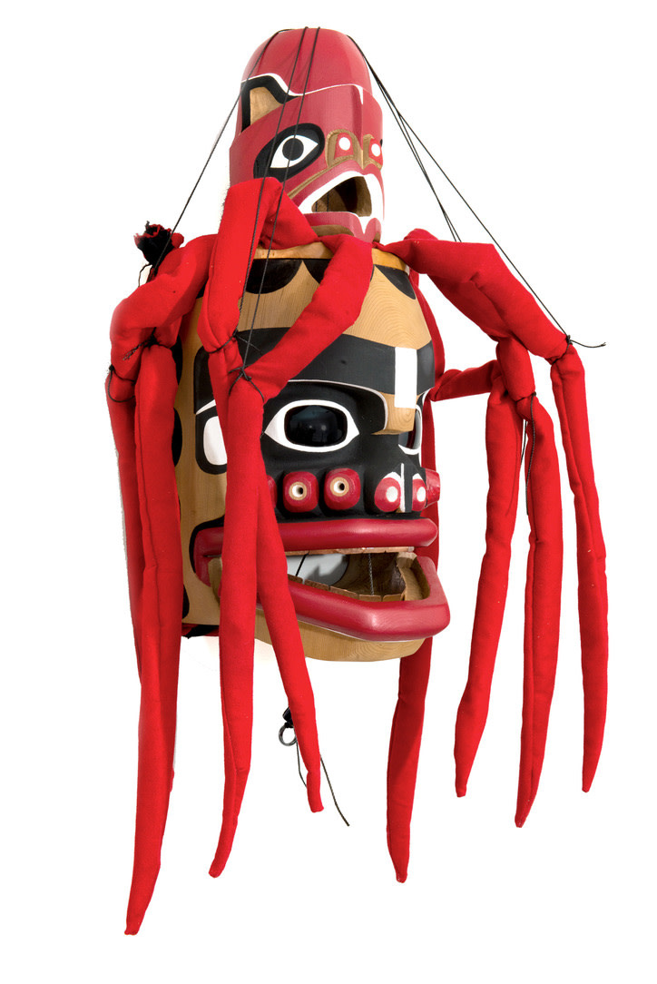 SOLD   Native American Art Octopus Mask