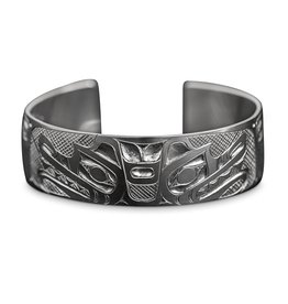 SOLD  Silver Double Wolf Bracelet