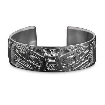 SOLD  Silver Double Wolf Bracelet